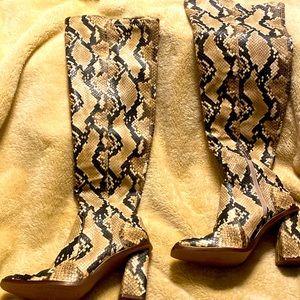 Snake skin boots. Never worn, new without tag